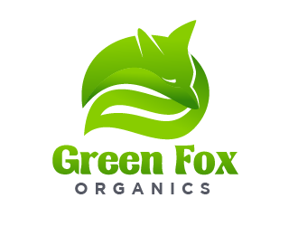 Green Fox Organics logo design by logy_d