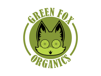 Green Fox Organics logo design by Kruger