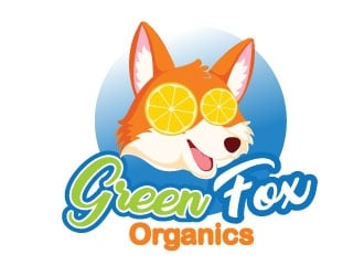 Green Fox Organics logo design by KreativeLogos