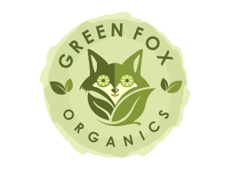 Green Fox Organics logo design by YONK