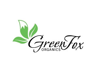 Green Fox Organics logo design by Foxcody