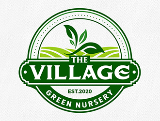 The Village Green Nursery  logo design by Optimus
