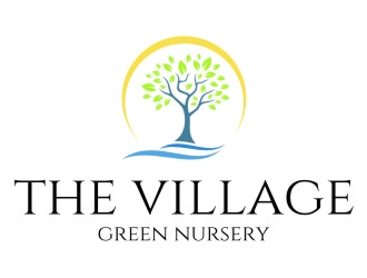 The Village Green Nursery  logo design by jetzu