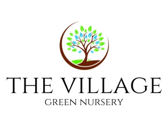 The Village Green Nursery  logo design by jetzu