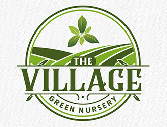The Village Green Nursery  logo design by Optimus