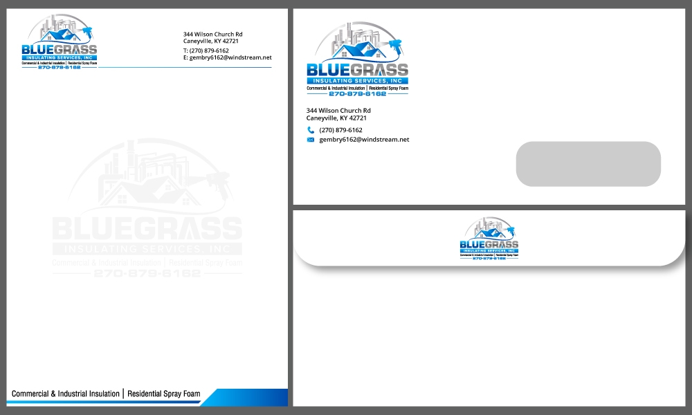 Bluegrass Insulating Services, Inc logo design by Gelotine
