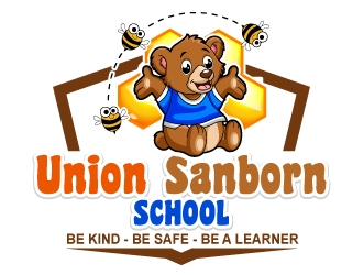 Union Sanborn School logo design by uttam