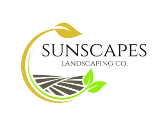 Sunscapes Landscaping Co. logo design by jetzu