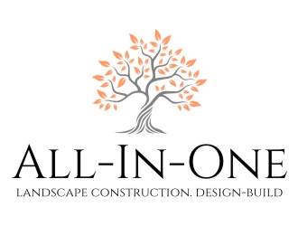 All-In-One Landscape Construction. Design-Build logo design by jetzu