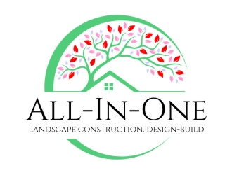 All-In-One Landscape Construction. Design-Build logo design by jetzu