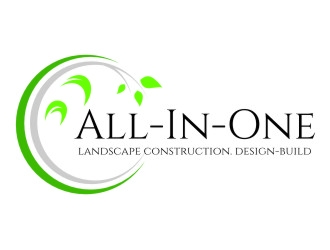 All-In-One Landscape Construction. Design-Build logo design by jetzu
