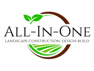 All-In-One Landscape Construction. Design-Build logo design by jetzu