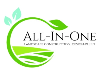 All-In-One Landscape Construction. Design-Build logo design by jetzu