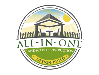 All-In-One Landscape Construction. Design-Build logo design by ProfessionalRoy