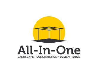 All-In-One Landscape Construction. Design-Build logo design by ekitessar