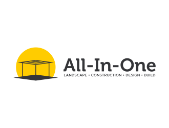 All-In-One Landscape Construction. Design-Build logo design by ekitessar