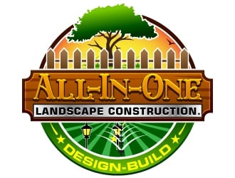 All-In-One Landscape Construction. Design-Build logo design by Suvendu