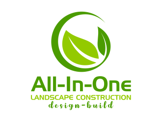 All-In-One Landscape Construction. Design-Build logo design by cintoko