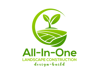 All-In-One Landscape Construction. Design-Build logo design by cintoko