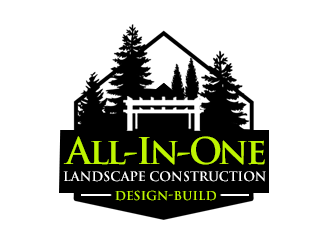 All-In-One Landscape Construction. Design-Build logo design by kunejo