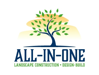 All-In-One Landscape Construction. Design-Build logo design by Kirito