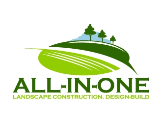 All-In-One Landscape Construction. Design-Build logo design by Kirito
