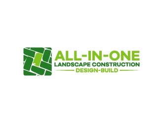 All-In-One Landscape Construction. Design-Build logo design by KDesigns