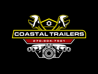 Coastal Trailers  logo design by azizah