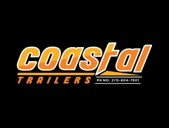 Coastal Trailers  logo design by Webphixo