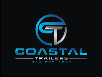Coastal Trailers  logo design by bricton