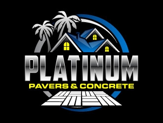 Platinum Pavers & Concrete logo design by daywalker