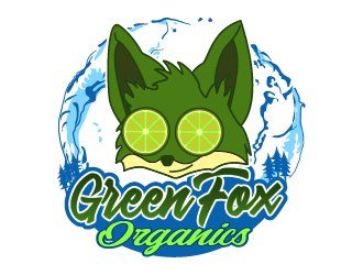 Green Fox Organics logo design by IanGAB