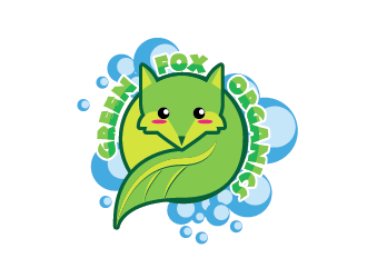 Green Fox Organics logo design by one9