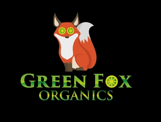 Green Fox Organics logo design by PANTONE