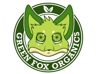 Green Fox Organics logo design by DreamLogoDesign