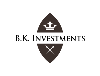 B. K. Investments logo design by Girly