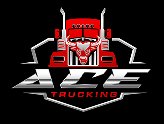 Ace Trucking logo design by 3Dlogos