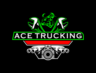 Ace Trucking logo design by azizah