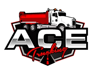 Ace Trucking logo design by AamirKhan
