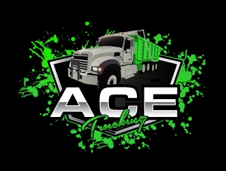 Ace Trucking logo design by AamirKhan