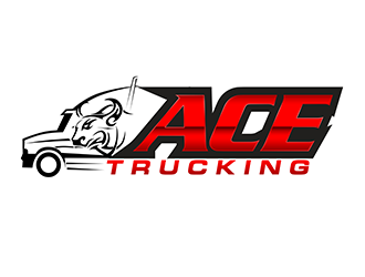 Ace Trucking logo design by 3Dlogos
