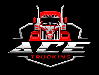 Ace Trucking logo design by 3Dlogos