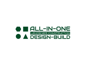 All-In-One Landscape Construction. Design-Build logo design by bigboss