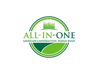 All-In-One Landscape Construction. Design-Build logo design by Creativeminds