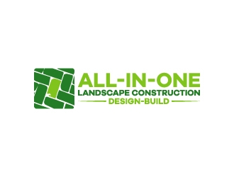 All-In-One Landscape Construction. Design-Build logo design by KDesigns