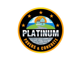 Platinum Pavers & Concrete logo design by Suvendu