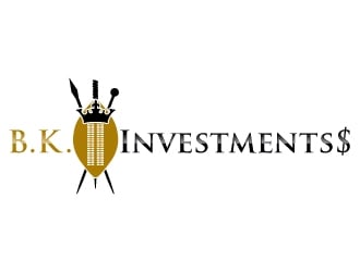 B. K. Investments logo design by uttam