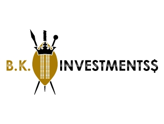 B. K. Investments logo design by uttam