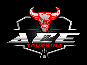 Ace Trucking logo design by 3Dlogos