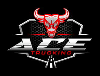 Ace Trucking logo design by 3Dlogos